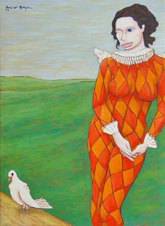 El arlequin y la paloma