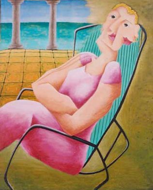 Mujer en la mecedora