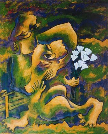 Mujeres en el jardin