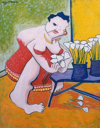 Vendedora de flores